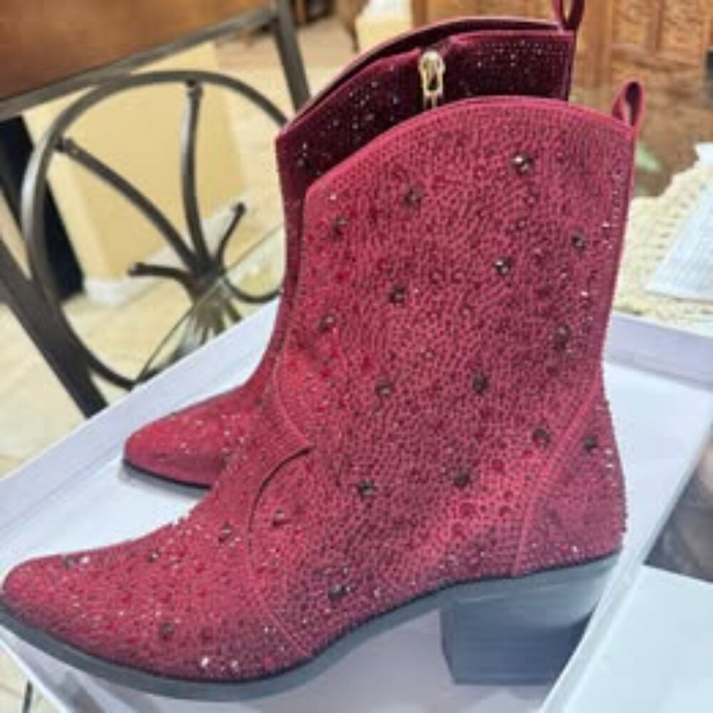 Jessica Simpson Red Heeled Boots